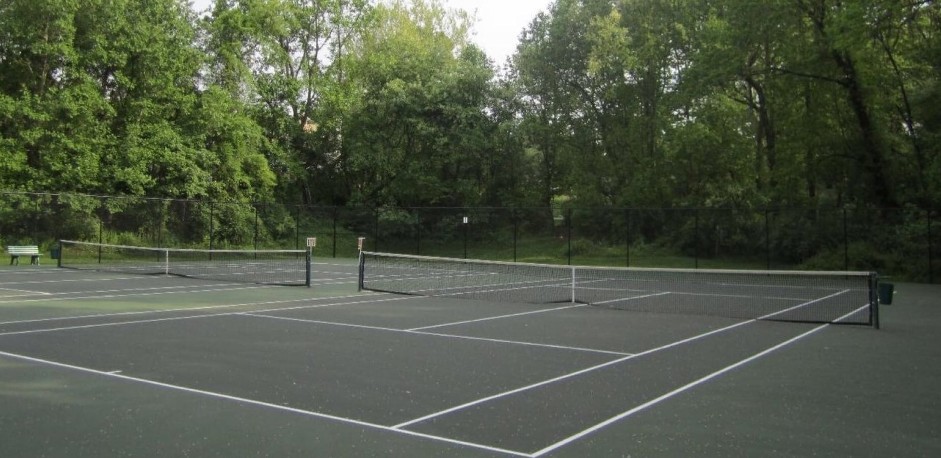 Tennis courts at Hershey's Mill Estates – view 1